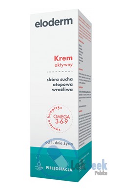 opakowanie-Eloderm krem aktywny OD 1. DNIA ŻYCIA