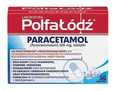opakowanie-Paracetamol Polfa-Łódź