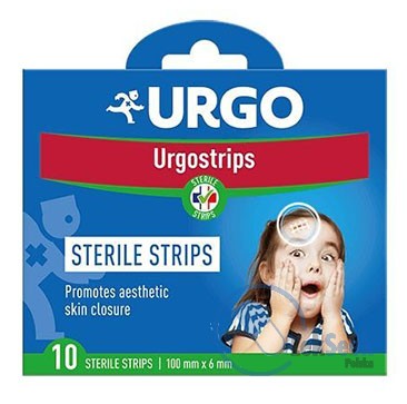 opakowanie-URGO URGOSTRIPS Sterylne samoprzylepne paski do zamykania ran skórnych