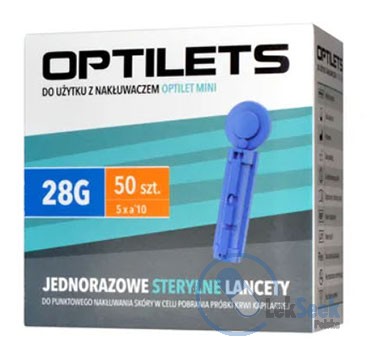 opakowanie-Optilets jednorazowe sterylne lancety