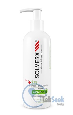 opakowanie-SOLVERX ACNE SKIN +forte Żel do mycia twarzy i demakijażu