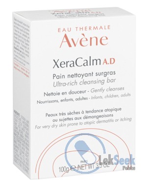 opakowanie-Avene XeraCalm A.D Kostka do mycia ultrabogata konsystencja