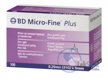 opakowanie-BD Micro-Fine Plus 0,25x5 mm (31G)