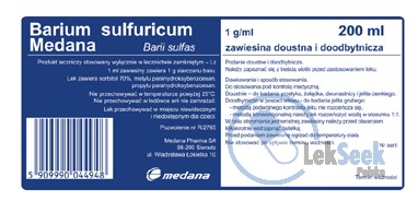 opakowanie-Barium sulfuricum Medana