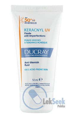 opakowanie-DUCRAY Keracnyl UV SPF50+ Fluid przeciw niedoskonałościom
