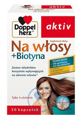 opakowanie-Doppelherz aktiv Na włosy + Biotyna