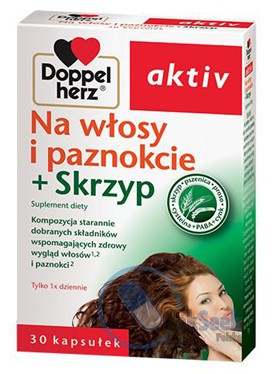 opakowanie-Doppelherz aktiv Na włosy i paznokcie + Skrzyp