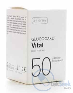 opakowanie-Glucocard Vital Test Strip