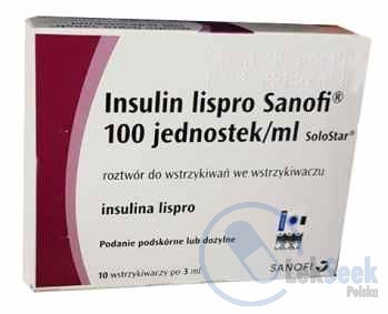 opakowanie-Insulin Lispro Sanofi