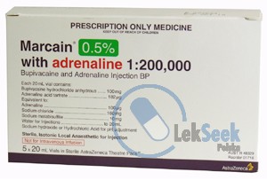 opakowanie-Marcaine® - Adrenaline 0,5%