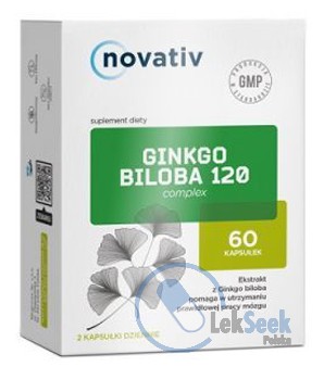 opakowanie-NOVATIV Ginkgo Biloba 120 complex