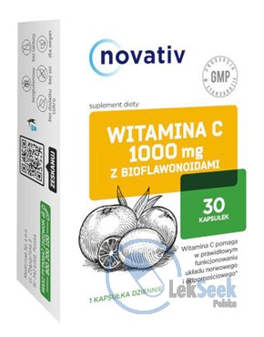 opakowanie-NOVATIV Witamina C 1000 mg z bioflawonoidami