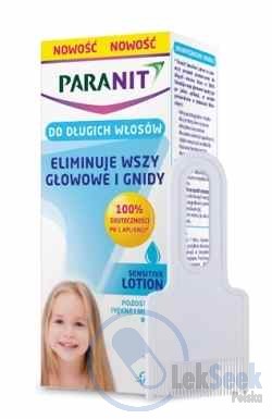 opakowanie-Paranit Sensitive Lotion do długich włosów