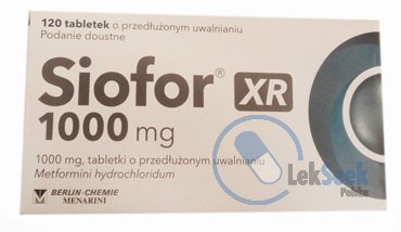 opakowanie-Siofor® XR 500 mg; -XR 750 mg; -XR 1000 mg