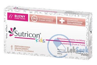 opakowanie-Sutricon® Kids Silikonowe plastry na blizny
