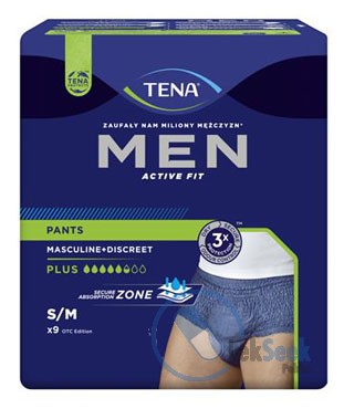 opakowanie-TENA Men Pants Plus OTC Edition M; -L