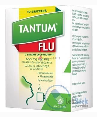 opakowanie-Tantum Flu o smaku cytrynowym