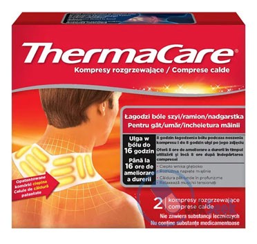 opakowanie-ThermaCare® kompresy rozgrzewające na szyję, ramiona, nadgarstki