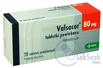 opakowanie-Valsacor® 80 mg; -160 mg; -320 mg tabletki powlekane