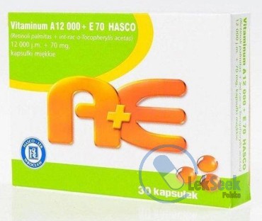 opakowanie-Vitaminum A 12000 + E 70 Hasco