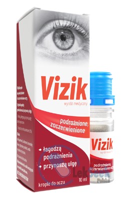 opakowanie-Vizik na podrażnione i zaczerwienione oczy
