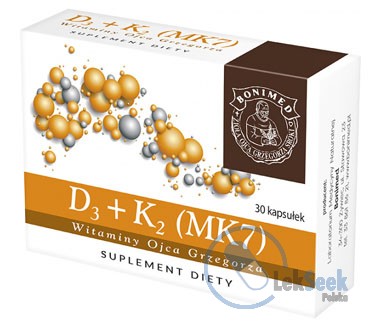 opakowanie-Witamina  D3 + K2 (MK7) Witaminy Ojca Grzegorza