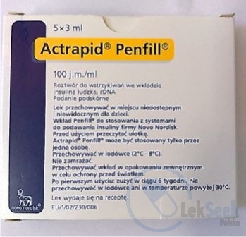 opakowanie-Actrapid® Penfill®