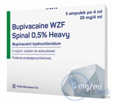 opakowanie-Bupivacaine WZF Spinal 0,5% Heavy