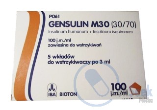 opakowanie-Gensulin M30; -M40; -M50