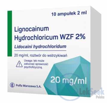 opakowanie-Lignocainum hydrochloricum WZF; -1%; -2%