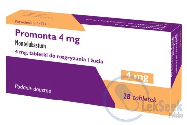 opakowanie-Promonta 4 mg; -5 mg; -10 mg