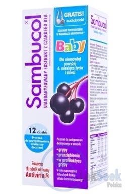 opakowanie-Sambucol Baby; -Junior; -Kids