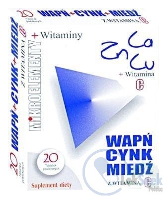 opakowanie-Wapń+Cynk+Miedź z witaminą C