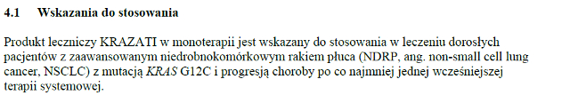 Wskazania wg ChPL