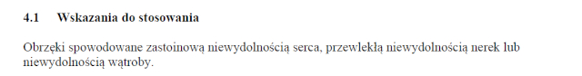Wskazania wg ChPL